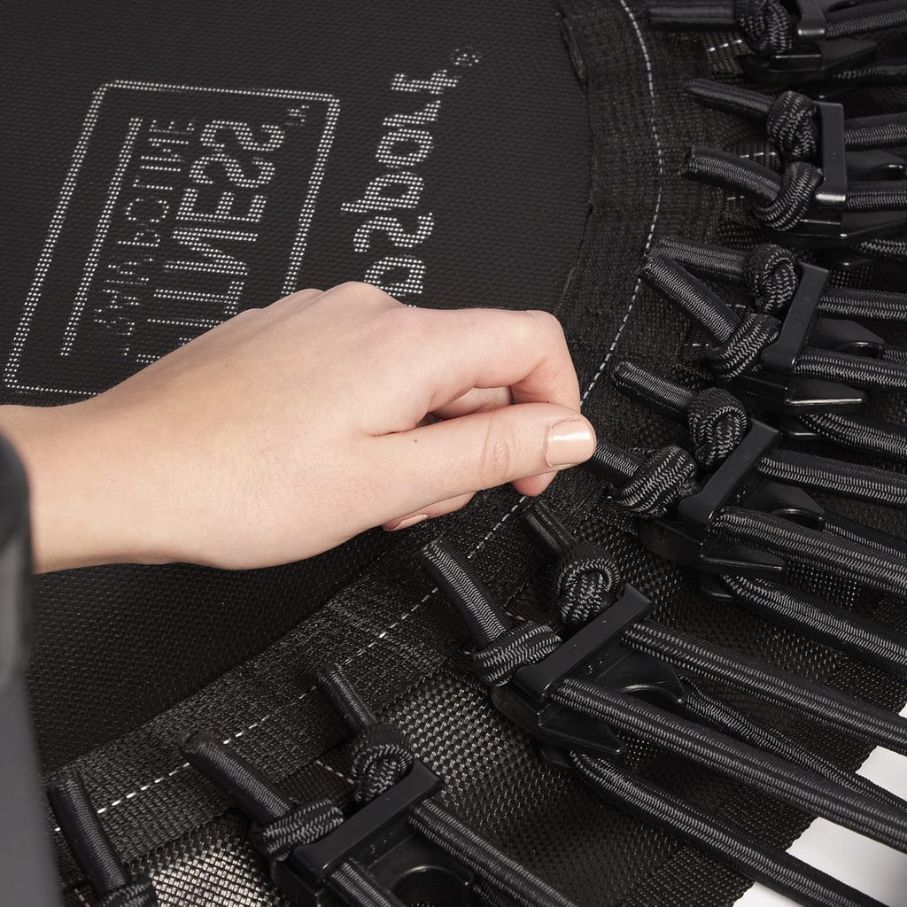 Mini Trampoline with Premium Bungees, Workout DVD, and Online Access to Video Workouts