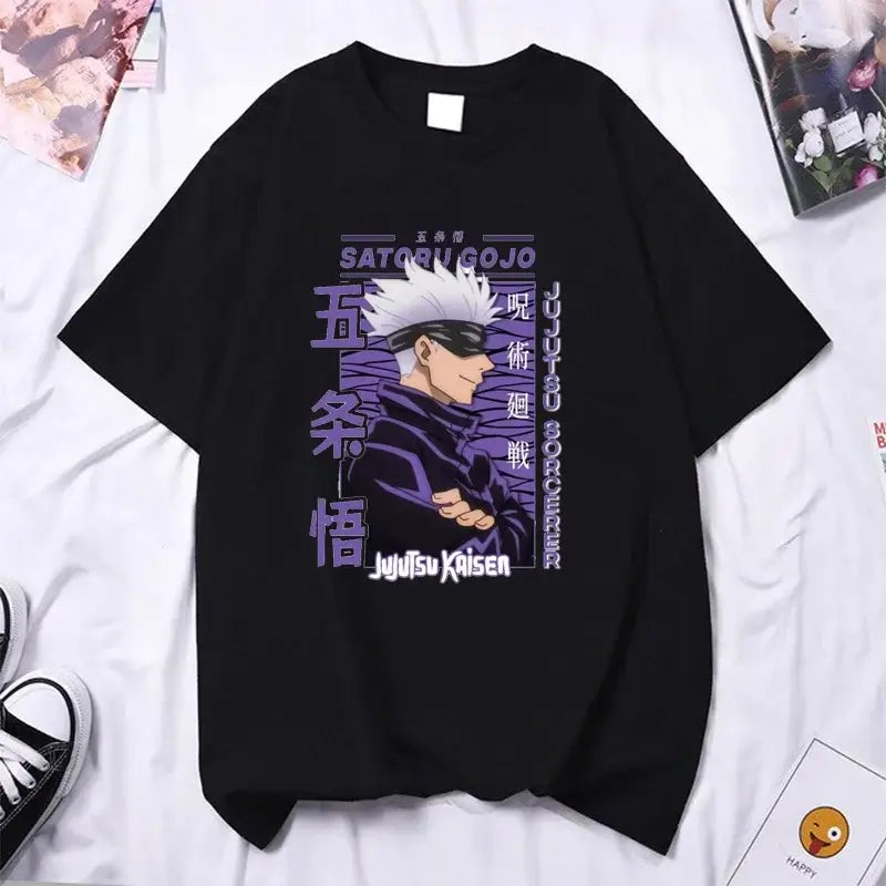 Gojo Satoru T-shirt High Quality Y2k Anime Tee
